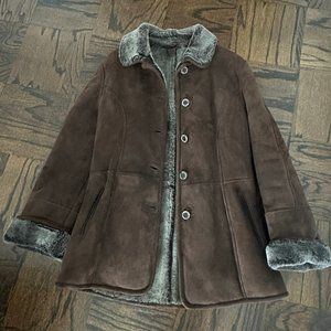 Roberto Pierguidi Shearling Coat in Size 46